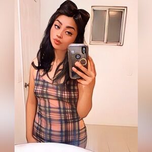 Pink pencil mini dress